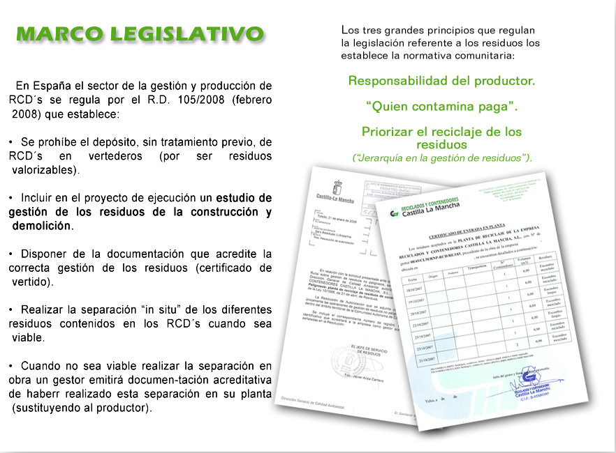 Certificados Peninsular de residuos